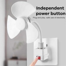 Skyeyyt E27 Vidalamalı Üniversal Fan3 Kanatlı E27 Dişli Tabanlı Tavan Vantilatörü (Yurt Dışından)