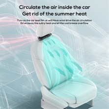 Skyeyyt Araba Koltuğu Fanı, Taşınabilir, USB ile Çalışan, Araba Koltuk Başlığı Soğutma Fanı, (Yurt Dışından)