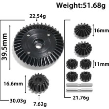 Eckooing XV02 TT02 TT02B 45-Gauge Çelik Ana Dişli Seti Çelik Dişli D (Yurt Dışından)