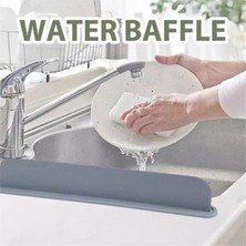 Eckooing Tekrar Kullanılabilir Lavabo Sıçrama Koruyucu Silikon Tezgah Su Bölmesi Önleme (Yurt Dışından)
