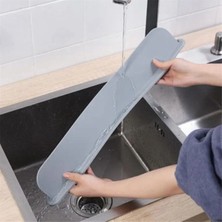 Eckooing Tekrar Kullanılabilir Lavabo Sıçrama Koruyucu Silikon Tezgah Su Bölmesi Önleme (Yurt Dışından)