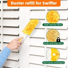 Eckooing 30 Paket 360 Toz Bezi Yedekleri Swiffer Toz Bezleri Için Turuncu Sarı (Yurt Dışından)