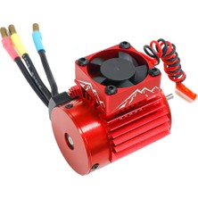 Timeless Tre 540 550 3650 3660 3674 Motor Isı Emici Rc Araba Radyatör Fanı Kırmızı (Yurt Dışından)
