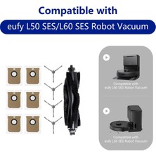 Ignition Eufy Robovac Clean L60 L50 Ana Yan Fırça Aksesuarları Için Yedek Parçalar Toz Torbaları (Yurt Dışından)