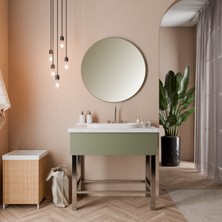 Livabo Zana 370 x 640 x 130 mm Tezgah Üstü ve Ankastre Uyumlu Akrilik Banyo Lavabosu