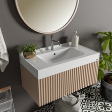 Livabo Lumia, 500X900MM Etajerli Akrilik Banyo Lavabosu