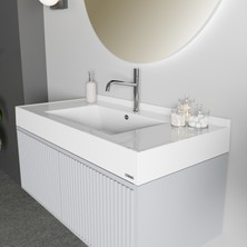 Livabo Vivia 500 x 1000 mm Etajerli Akrilik Banyo Lavabosu