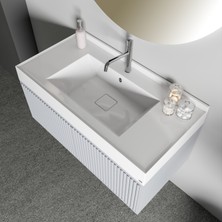 Livabo Vivia 500 x 1000 mm Etajerli Akrilik Banyo Lavabosu