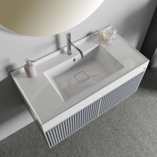 Livabo Vivia 500 x 1000 mm Etajerli Akrilik Banyo Lavabosu