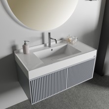 Livabo Vivia 500 x 1000 mm Etajerli Akrilik Banyo Lavabosu