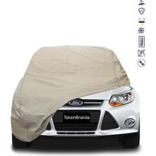 ULTRASHOP Ford Focus 3 Hb (2010-2018) Araba Brandası Su Geçirmez Branda Miflonlu Premıum Oto Branda