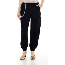 F21 Wallet Chain Kargo Jogger Pantolon