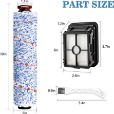 Emporium1 Çok Işlevli Silindir Fırça + Filtre Yedek Parçaları Bissel Crosswave 1866 1868 1785 2306 Robotik Süpürge Için (Yurt Dışından)