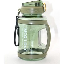 Sızdırmaz Bpa Içermez Su Matarası 1600 ml Yürüyüş Motivasyon Spor Okul Seyahat Su Matarası 23X13 cm