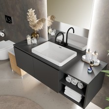 Livabo Lanza 410 x 620 x 140 mm Ankastre Uyumlu Akrilik Banyo Lavabosu