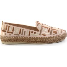 Bej Bej Çok Renkli Kumaş   Kadın Espadril K01309600504