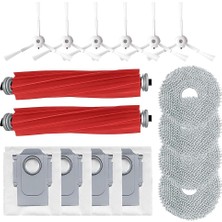 Unfathomable Roborock Q Revo Robot Süpürge Yedek Parça, Ana Fırça, Yan Fırça, Toz Torbası, Paspas Bezi Aksesuar Seti (Yurt Dışından)