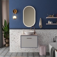 Livabo Adelya 450 x 120 mm Tezgah Üstü Akrilik Banyo Lavabosu