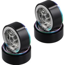 Solar Sanc Rc Paletli Araba Axial TRX4M SCX24 Için Tekerlek Göbeği Jantları Siyah ve Çok Renkli (Yurt Dışından)