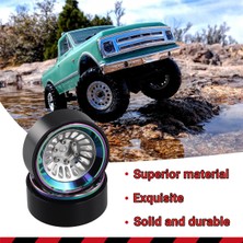 Solar Sanc Rc Paletli Araba Axial TRX4M SCX24 Için Tekerlek Göbeği Jantları Siyah ve Çok Renkli (Yurt Dışından)