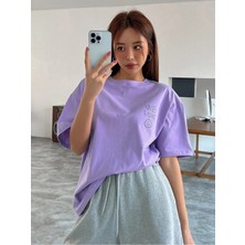Woodroffe Kadın / Kız We Love Baskılı Oversize T-Shirt