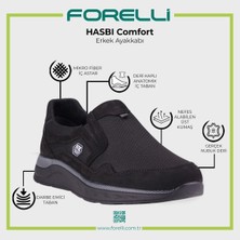 Forelli Hasbı 46005 Erkek Comfort Ayakkabı - Siyah Nubuk