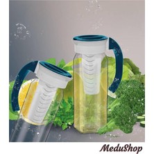 1500 ml Detox Sağlıklı Cam Sürahi