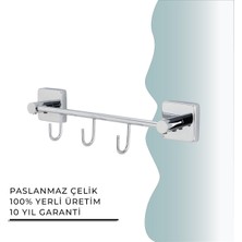 Çelik Banyo Igk Yapı - Çelik Banyo Vizyon Üçlü Askılık (VZ10-030)