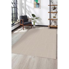 Akasya AK008 Vizon Uzun Ömürlü Yumuşak Dokulu Salon Mutfak Koridor Oturma Odası Yolluk Halı