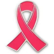 Prof Meme Göğüs Kanseri Şerit  Desenli Medikal Broş P0619