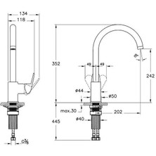 Artema Flow Round Eviye Bataryası, Krom A43407
