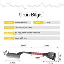 Love Chen Araba Kar Küreği, Kar Küreği Eseri, Çok Fonksiyonlu Buz Çözücü Küreği ve Kar Kazıyıcı (Yurt Dışından)
