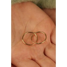 ÇGK KUYUMCULUK 14 Ayar Halka Altın Küpe 14CGKKP0025