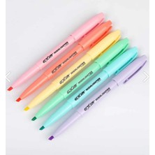 Gxin Pastel Highlighter 6 Renk Pastel Fosforlu Kalem Seti Kalem Tipi / Highlighter Pastel