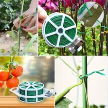 Medu Shop 50 Metre Kendiliğinden Kesici Bıçaklı Bitki Saksı Kablo Sabitleme Teli