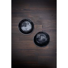 Barine 2'li Meze ve Atıştırmalık Kasesi Set Kahverengi 6.5x2.5x6.5