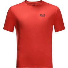 Jack Wolfskin Tech Erkek T-Shirt Kırmızı