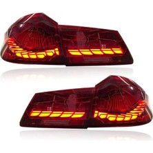 Bmw 5 Serisi G30 Uyumlu Gts (Dragon) OLED Stop - Kırmızı (Garantili)