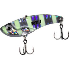 Ryuji Mirror Vib 4,5cm 9gr Vibrasyon Yem Renk : Zebra Glow