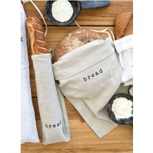 Barine Linen Keten Ekmek Çantası Naturel 30 x 52