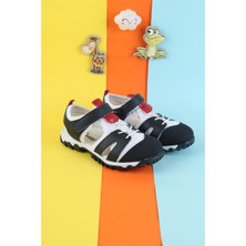 Unisex Çocuk Sandalet Önü Kapalı Sandalet Renkli Sandalet Ortopedik Sandalet Yeni Sezon Sandalet