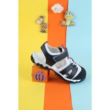 Unisex Çocuk Sandalet Önü Kapalı Sandalet Renkli Sandalet Ortopedik Sandalet Yeni Sezon Sandalet