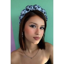 Caş Dekorasyon Mavi Renk Spa Saç Bandı Havlu Taç