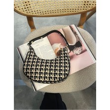 Hill Bag Hilbag Desenli Jakar Kumaşlı El ve Omuz Kadın Çanta