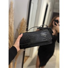 Hill Bag Analua Croco Baget Kadın Çanta