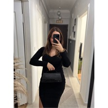 Hill Bag Analua Croco Baget Kadın Çanta