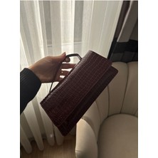 Hill Bag Analua Croco Baget Kadın Çanta