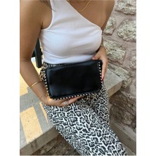 Hill Bag Zımbalı Çapraz Askılı Cüzdan Çanta