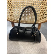 Hill Bag Analua Basic Çift Fermuarlı El ve Omuz Kadın Çanta
