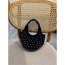Hill Bag Analua Mini Zımbalı Süet Fermuar Kapamalı Kadın Çanta